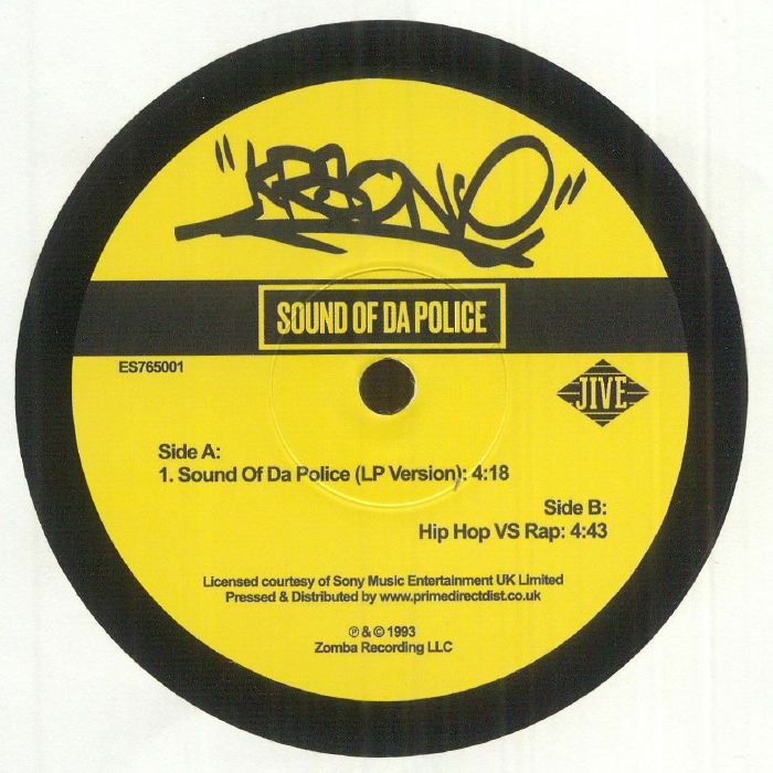 Sound Of Da Police - Vinyl Single vinyl record cover