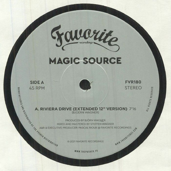 Riviera Drive - Vinyl Single vinyl record cover