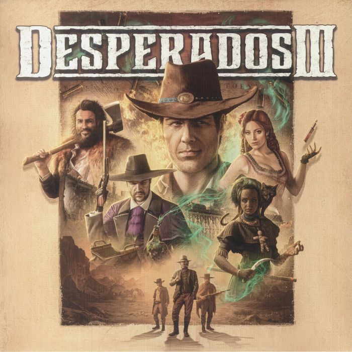 Desperados III (Original Soundtrack) - Red & Black Marbled Vinyl LP vinyl record cover