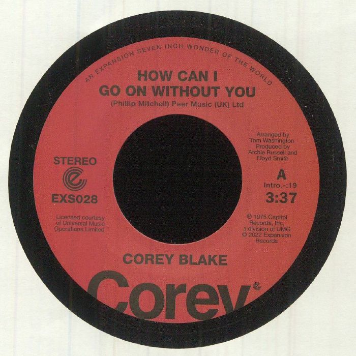 How Can I Go On Without You - Vinyl Single vinyl record cover