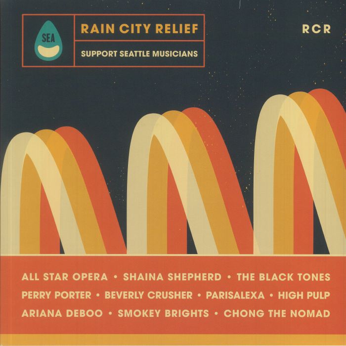 Rain City Relief - Green Marbled Vinyl LP vinyl record cover