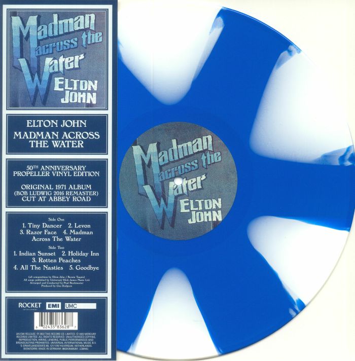 Madman Across The Water (50th Anniversary Edition) - Limited Edition Coloured Vinyl LP vinyl record cover