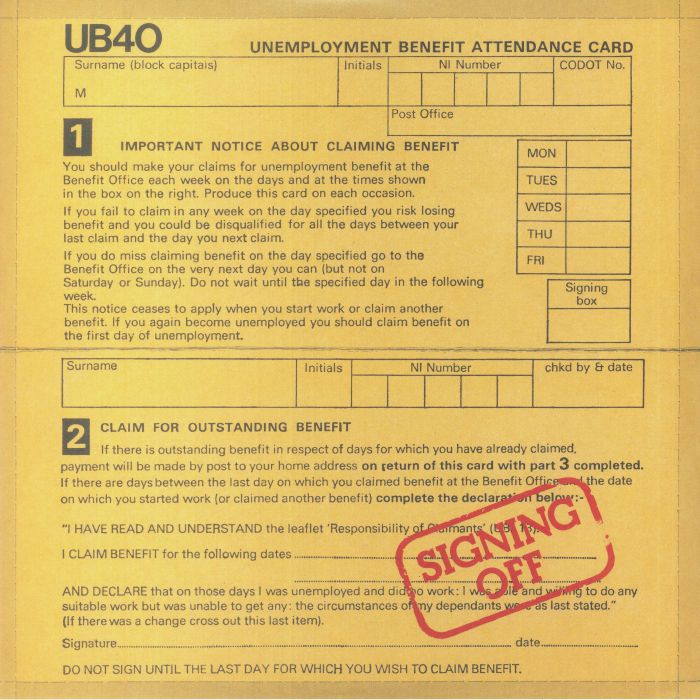 Signing Off - Red Vinyl 2xLP vinyl record cover