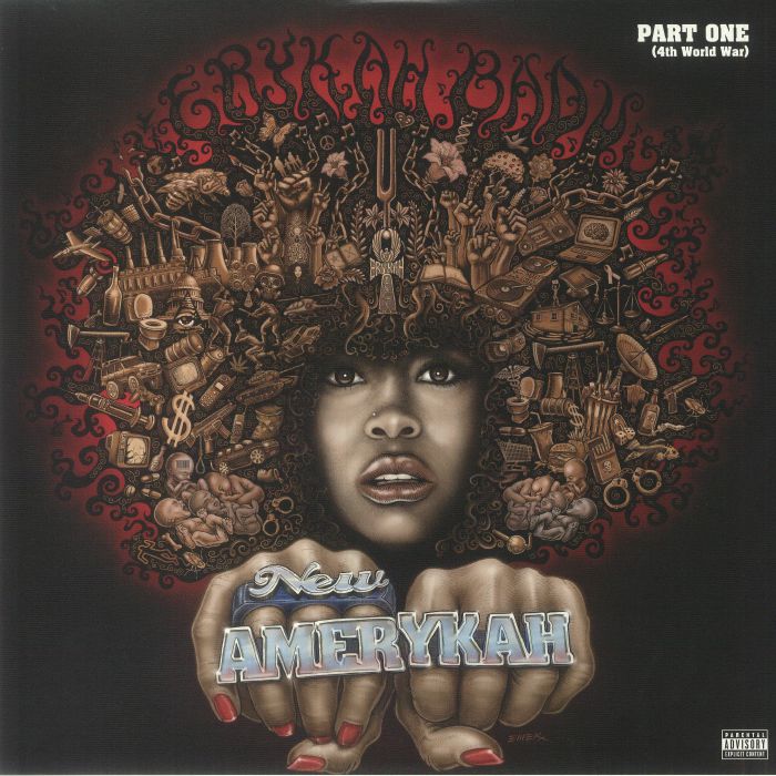 New Amerykah Part One: Fourth World War - Purple Vinyl 2xLP vinyl record cover