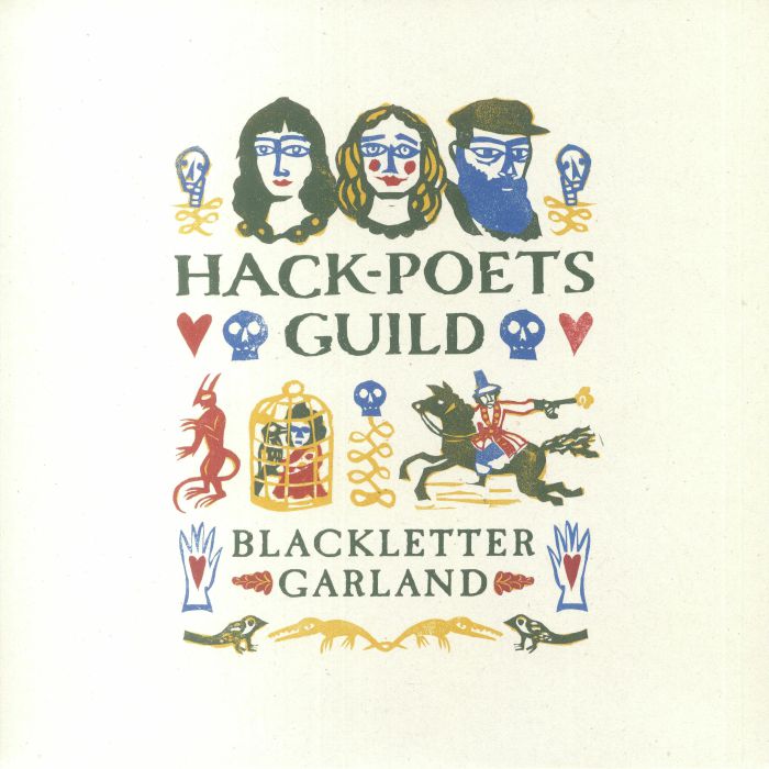 Blackletter Garland - Blue Marbled Vinyl 2xLP vinyl record cover