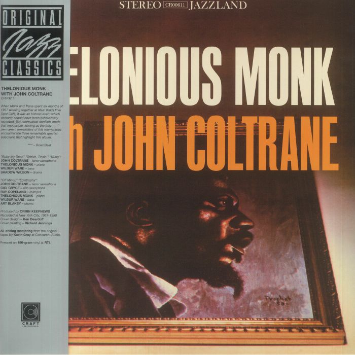 Thelonious Monk With John Coltrane - Vinyl LP vinyl record cover