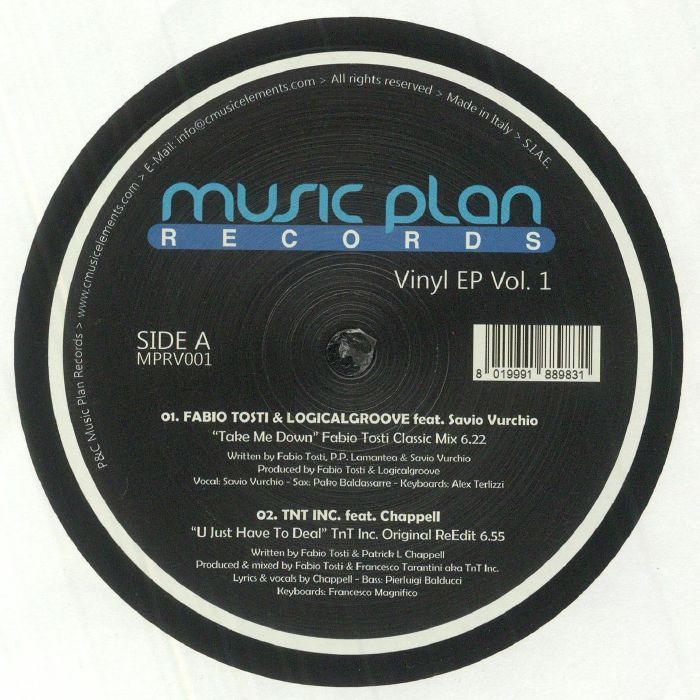 Music Plan Records EP Vol 1 - Vinyl EP vinyl record cover
