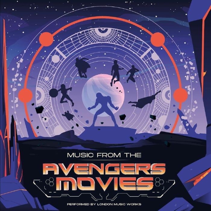 Music From The Avengers Movies (Soundtrack) - Limited Edition Translucent Orange Vinyl LP vinyl record cover