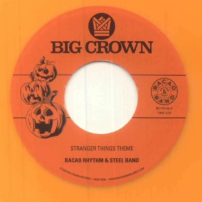 Stranger Things Theme - Orange Vinyl Single vinyl record cover