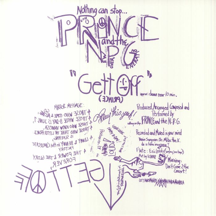 Gett Off - Vinyl Single vinyl record cover
