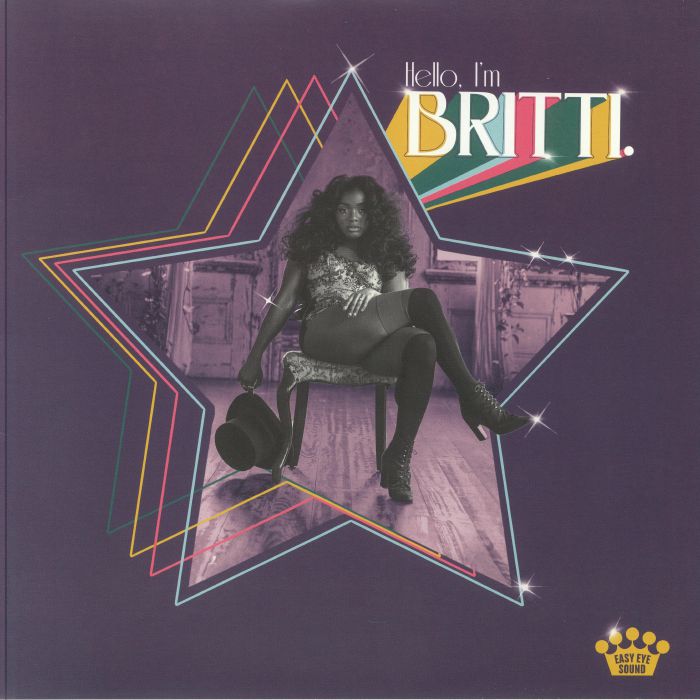 Hello I'm Britti - Limited Edition Pink & Purple Swirl Vinyl LP vinyl record cover