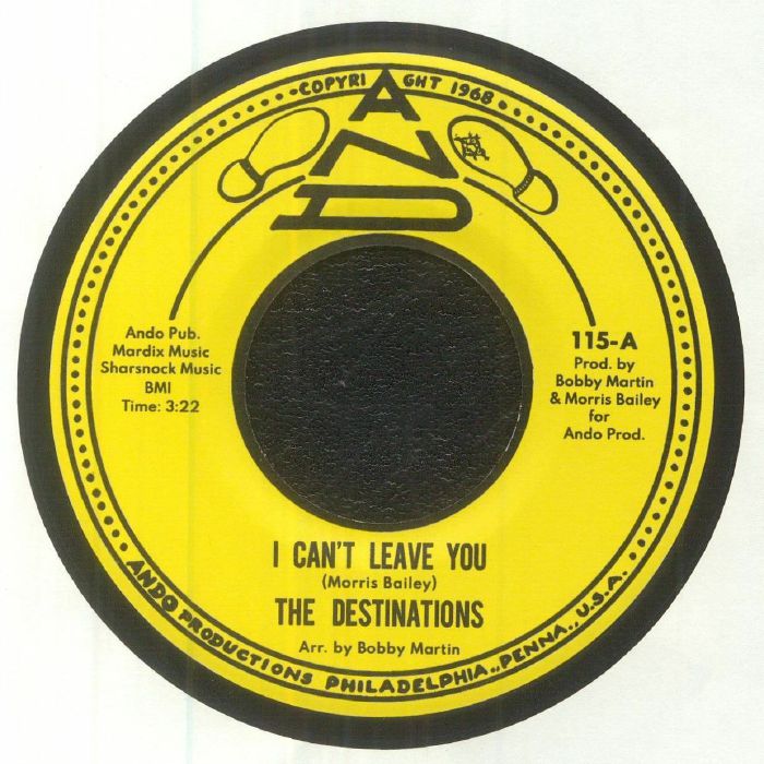 I Can't Leave You - Vinyl Single vinyl record cover