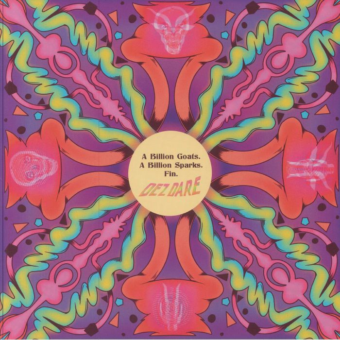 A Billion Goats A Billion Sparks Fin - Orange & Purple Vinyl LP vinyl record cover