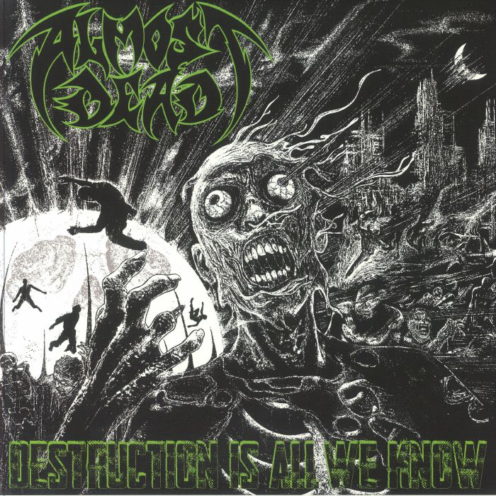 Destruction Is All We Know - Green & Black Splatter Vinyl LP vinyl record cover