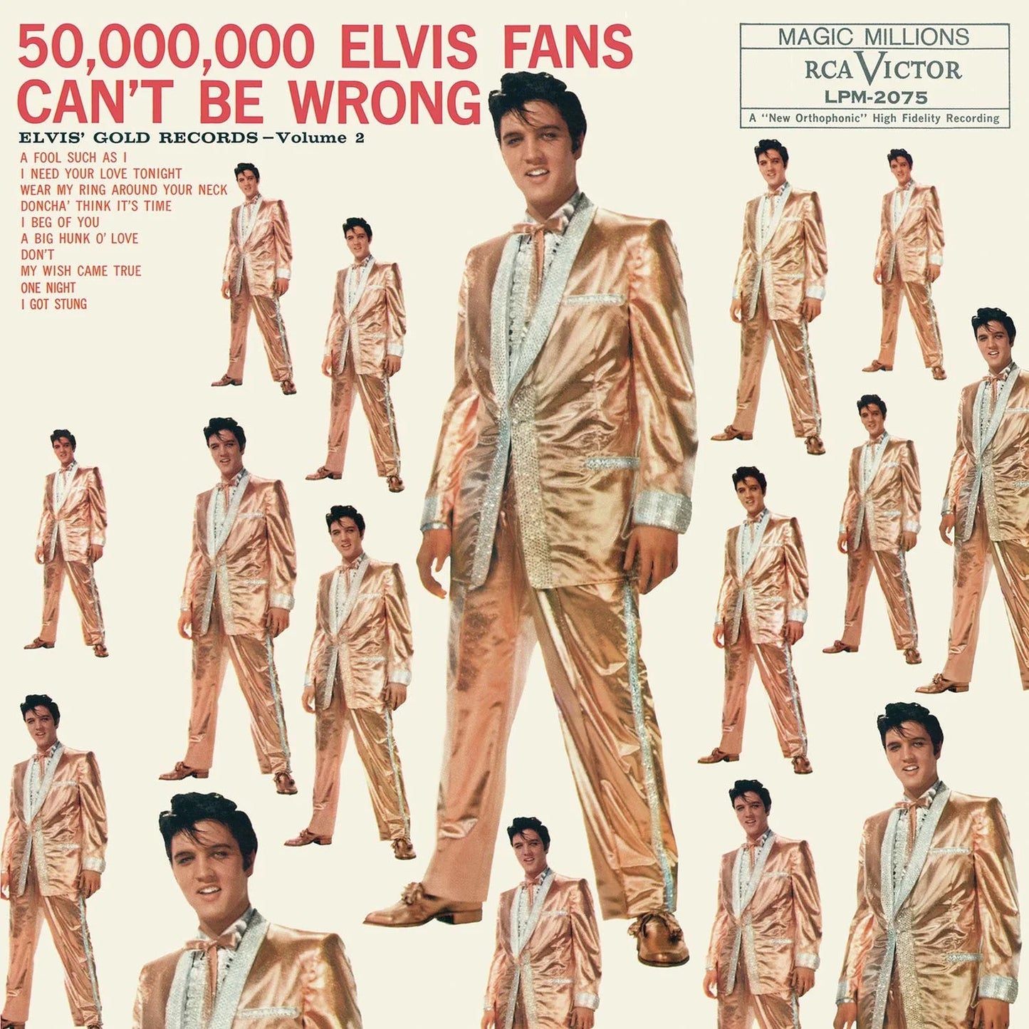 50,000,000 Elvis Fans Can't Be Wrong Elvis' Gold Records, Vol. 2 LP