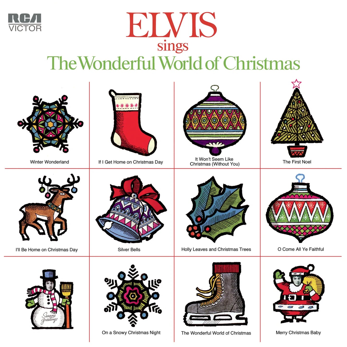 Elvis Sings The Wonderful World Of Christmas LP