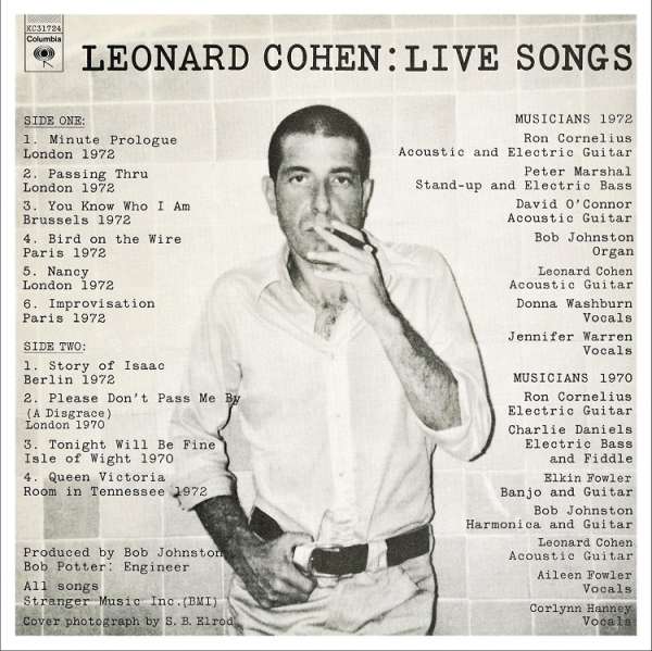 Live Songs - 1x Vinyl LP
