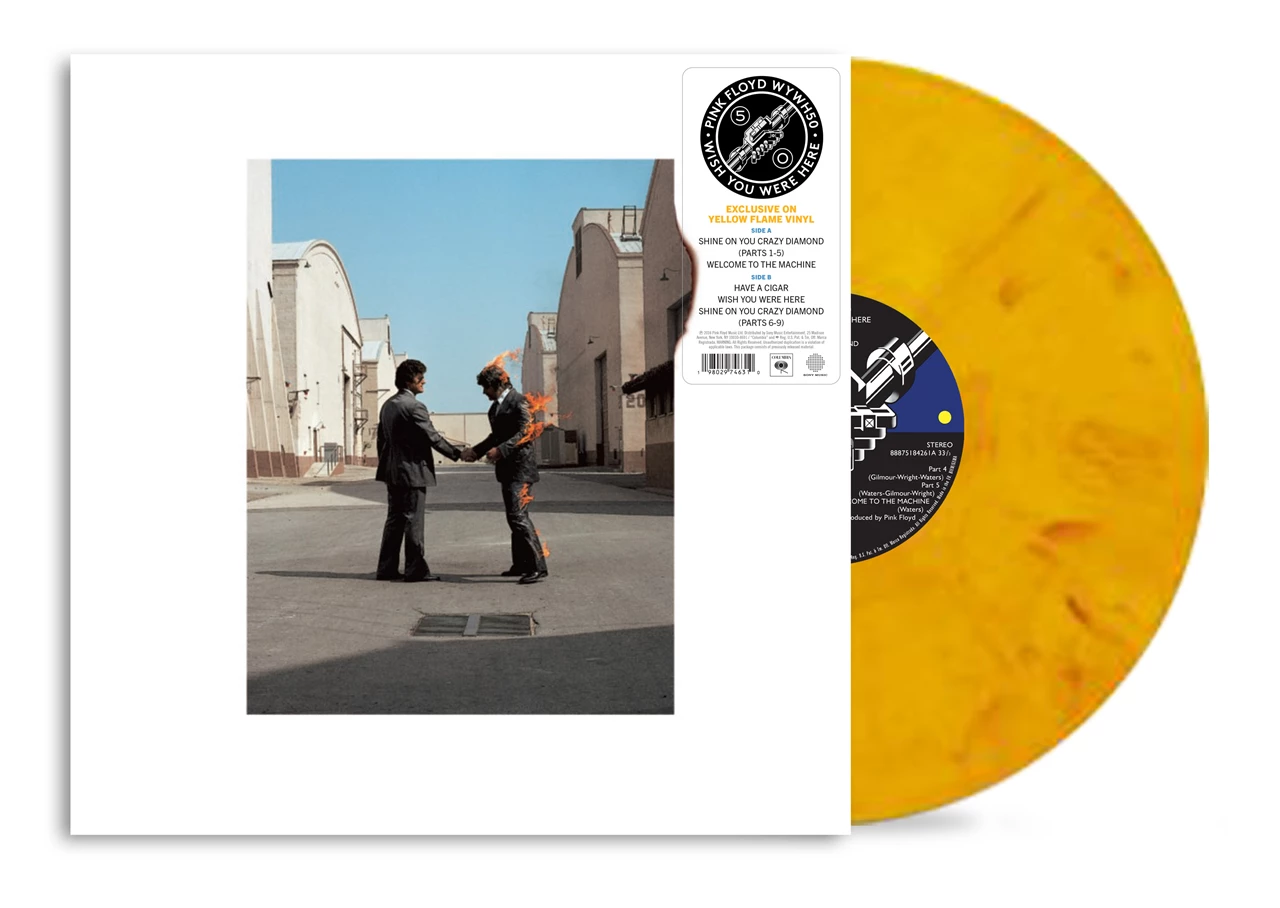 Wish You Were Here (50th Anniversary Edition) - Yellow 'Flame' Vinyl LP