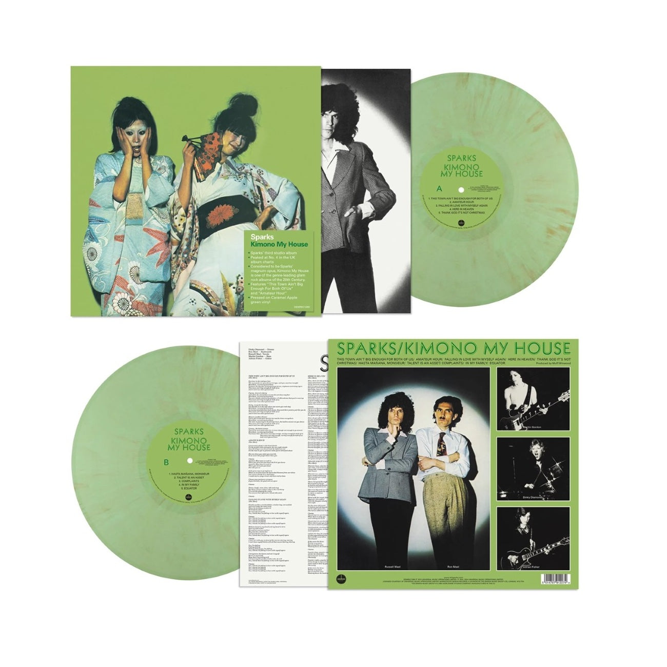 Kimono My House (50th Anniversary Edition) - Limited Edition Green Marbled Vinyl LP