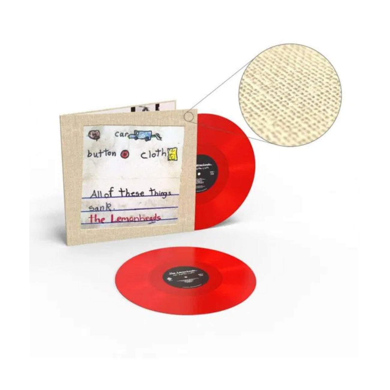 Car Button Cloth (Deluxe Expanded Edition) - Limited Edition Red Vinyl 2xLP