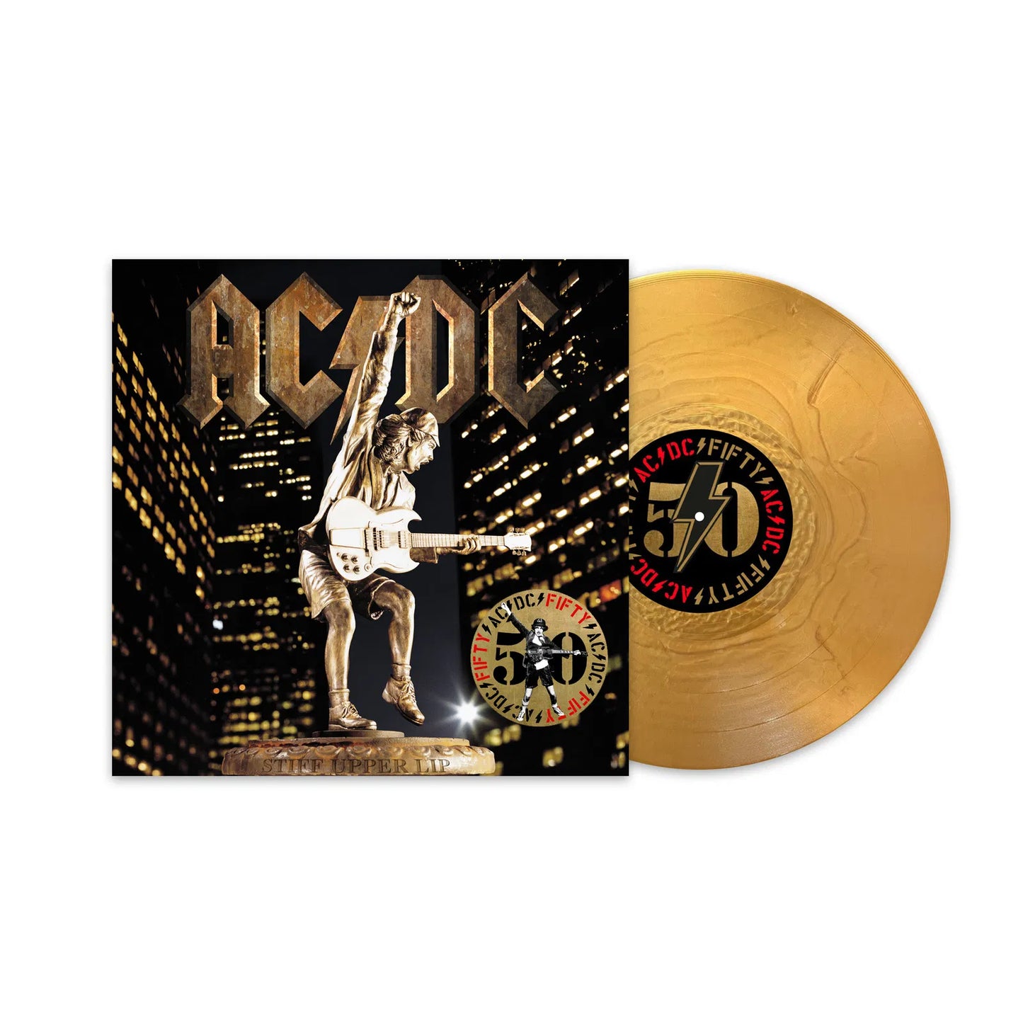 Stiff Upper Lip [Special 50th Anniversary Edition Gold Vinyl] Vinyl LP