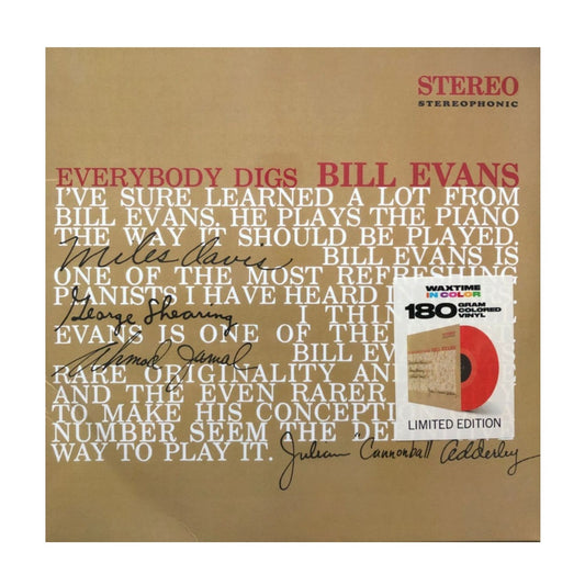 Everybody Digs Bill Evans - Limited Edition Red Vinyl LP
