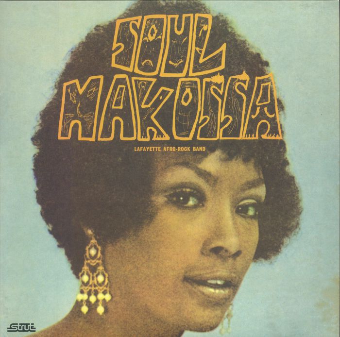 Soul Makossa - Blue Vinyl LP vinyl record cover