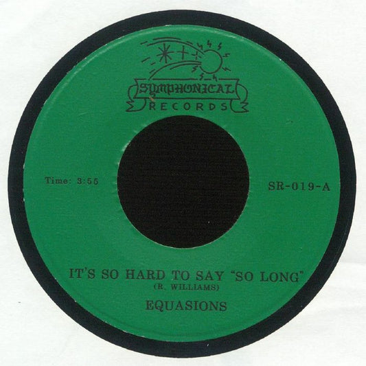 It's So Hard To Say So Long - Vinyl Single vinyl record cover