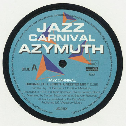 Jazz Carnival - Record Store Day RSD 2024 Vinyl Single vinyl record cover
