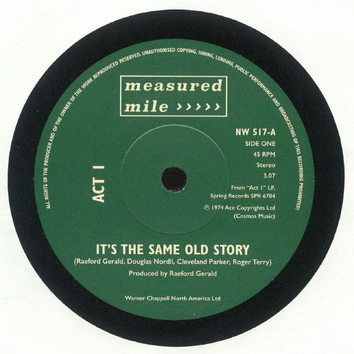 It's The Same Old Story - Vinyl Single vinyl record cover