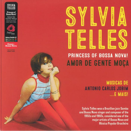 Princess Of Bossa Nova!: Amor De Gente Moca - Red & Blue Vinyl 2xLP vinyl record cover