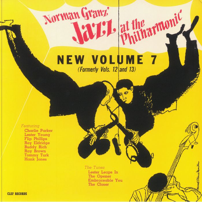Jazz At The Philharmonic New Volume 7 - Yellow Vinyl LP vinyl record cover