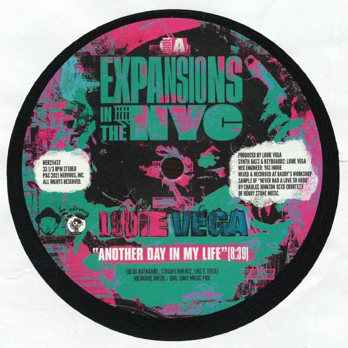 Expansions In The NYC: Another Day In My Life - 12" Vinyl vinyl record cover