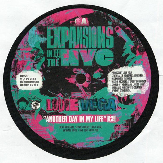 Expansions In The NYC: Another Day In My Life - 12" Vinyl vinyl record cover