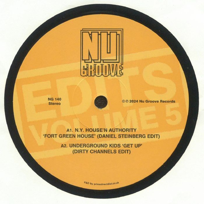 Nu Groove Edits Vol 5 - Vinyl EP vinyl record cover