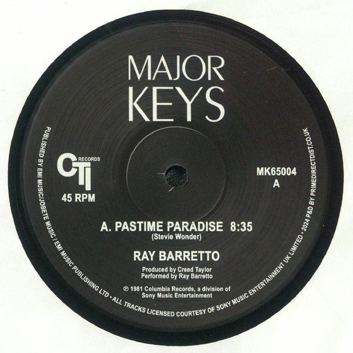 Pastime Paradise - Vinyl EP vinyl record cover