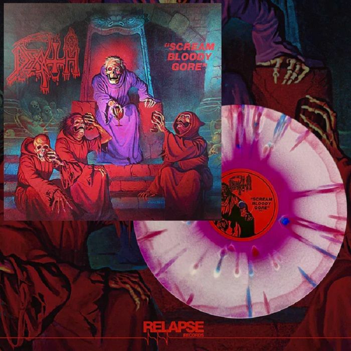 Scream Bloody Gore - Coloured Vinyl LP vinyl record cover