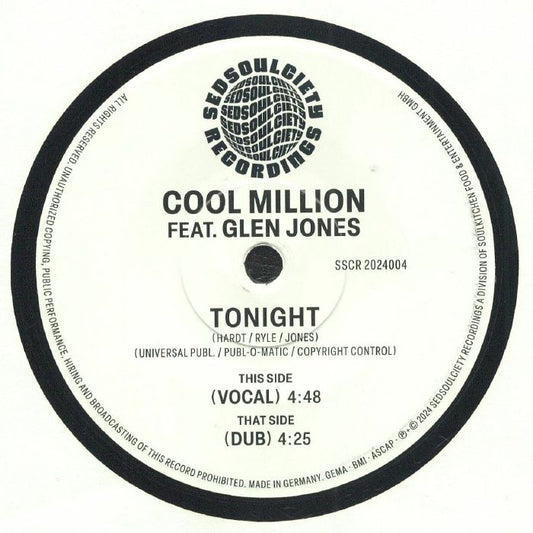 Tonight - Vinyl Single vinyl record cover