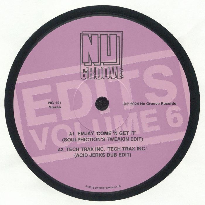 Nu Groove Edits Vol 6 - 12" Vinyl vinyl record cover