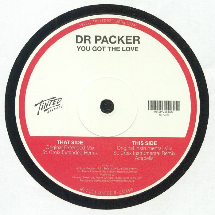 You Got The Love - Vinyl Single vinyl record cover