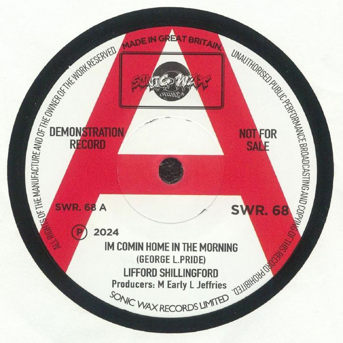 I'm Coming Home In The Morning - Vinyl Single vinyl record cover