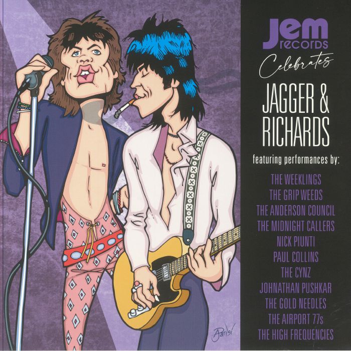 Jem Records Celebrates Jagger & Richards - Purple Vinyl LP vinyl record cover