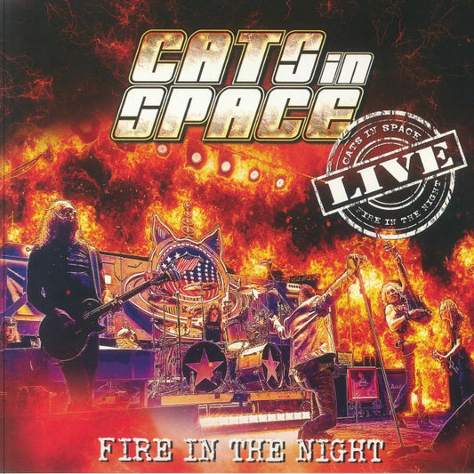 Fire In The Night: Live - Limited Edition Red Vinyl 2xLP vinyl record cover
