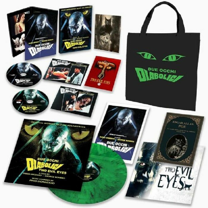 Due Occhi Diabolici: Two Evil Eyes (Soundtrack) - Deluxe Green Vinyl LP vinyl record cover