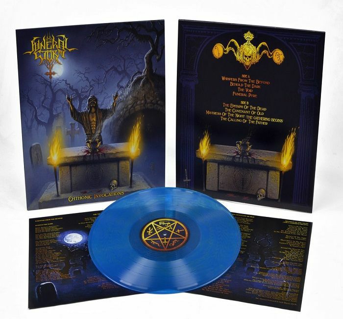Chthonic Invocations - Limited Edition Blue Galaxy Vinyl LP vinyl record cover