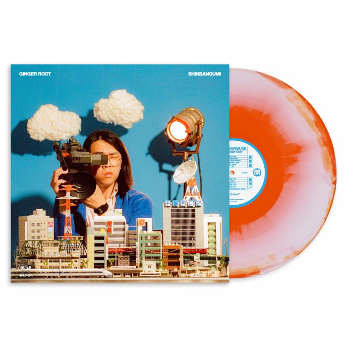 Shinbangumi - Orange & White Splatter Vinyl LP vinyl record cover