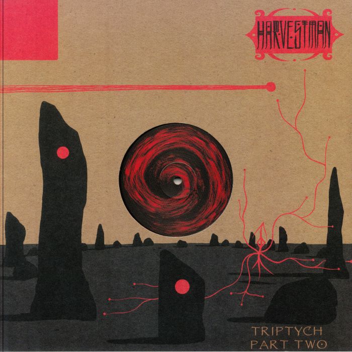 Triptych: Part Two - Red and Black Marbled Vinyl LP vinyl record cover