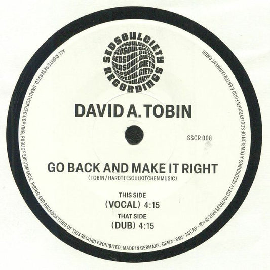 Go Back & Make It Right - Vinyl Single vinyl record cover