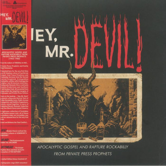 Hey Mr Devil!: Apocalyptic Gospel & Rapture Rockabilly From Private Press Prophets 1962-1986 - Vinyl LP vinyl record cover