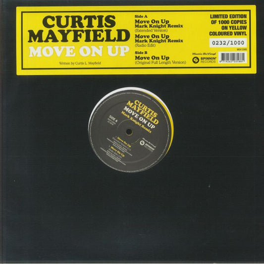 Move On Up (Mark Knight Remix) - Limited Edition Yellow Vinyl Single vinyl record cover
